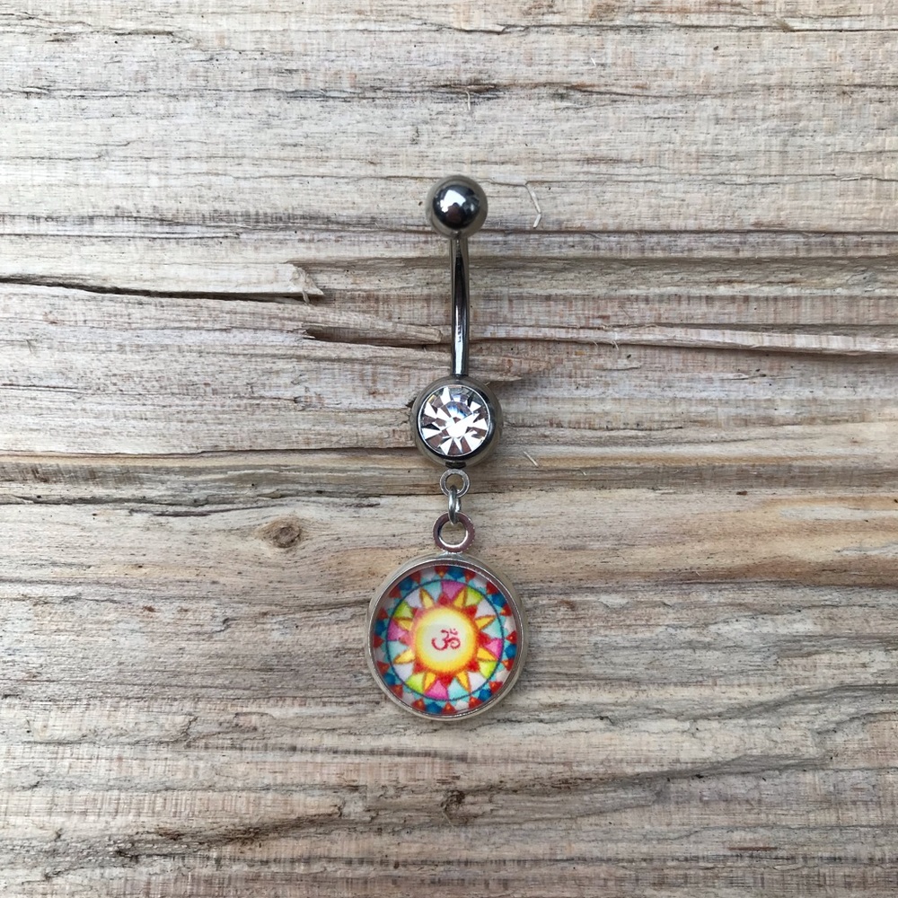Om Belly Button‎ Ring